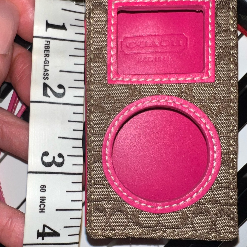 Coach Brown Pink iPod nano Case or makeup case for lip gloss Y2K accessory - Picture 10 of 10